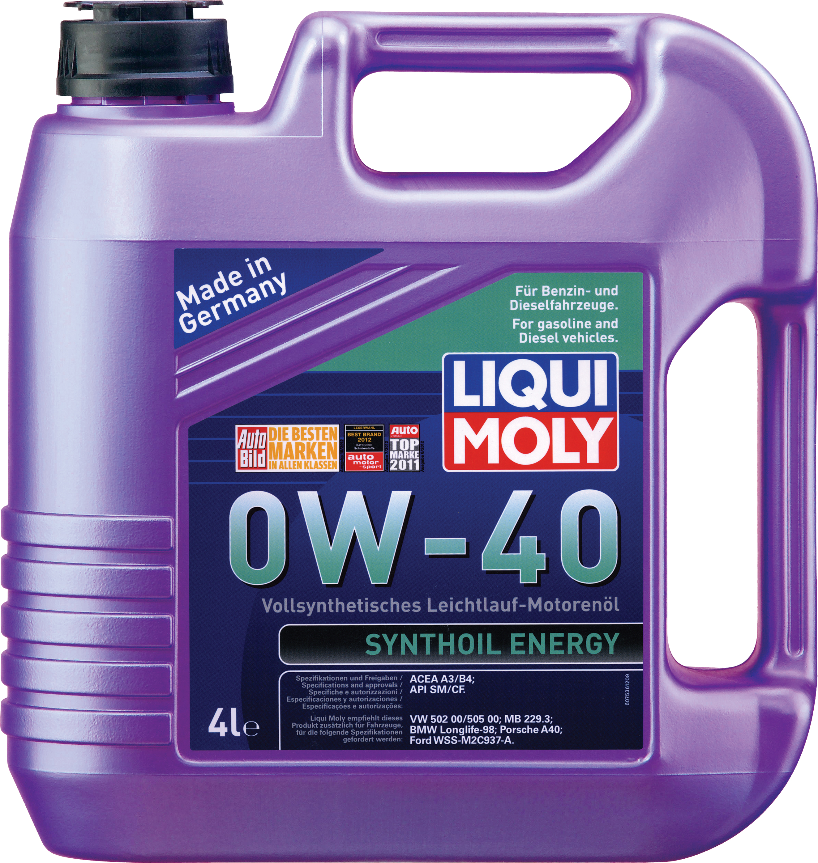 Купить Liqui moly 7536 Synthoil Energy SAE 0W-40