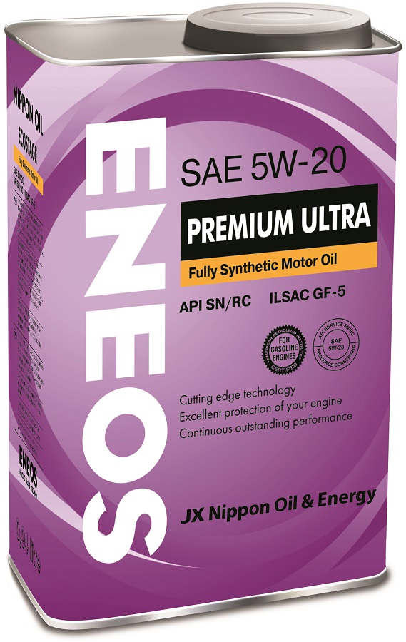 Купить Eneos 8801252022190 Premium Ultra 100% Synt. SN 5/20 0.94л