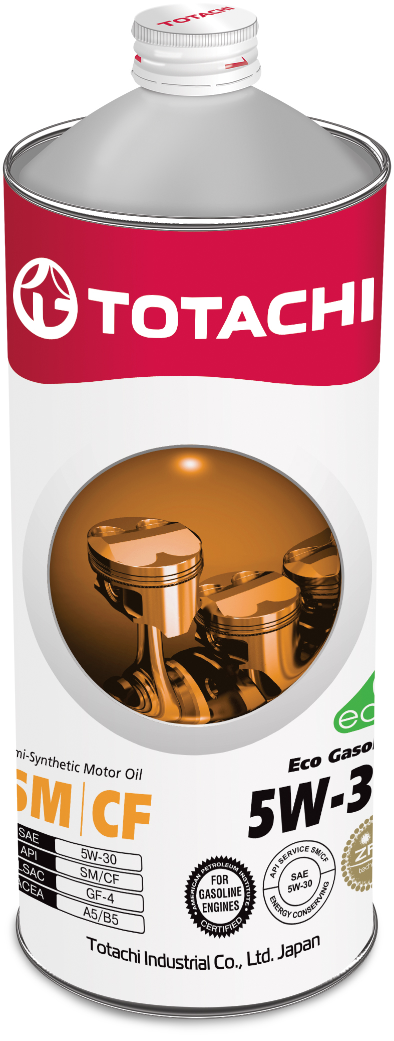 Купить Totachi 4562374690349 Eco Gasoline Semi-Synthetic SM/CF 5W-30, 1л