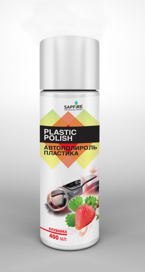 Купить Sapfire professional SPX0832 Автополироль пластика Plastik Polish SAPFIRE 400мл Клубника