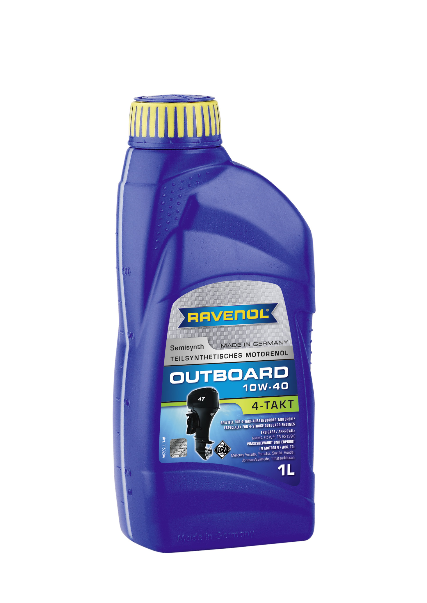 Купить Ravenol 4014835729117 для 4-T лод.моторов Outboardoel 4T SAE 10W-40 (1л) new