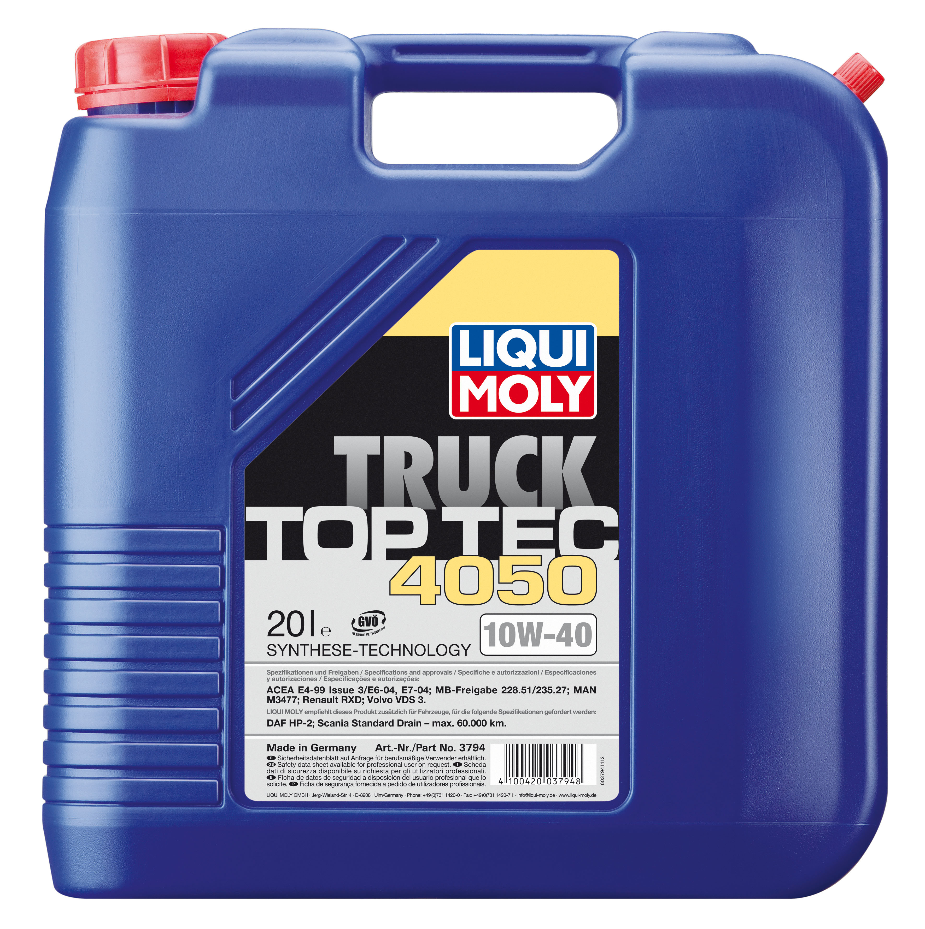 Купить Liqui moly 3794 НС-синтетическое моторное масло