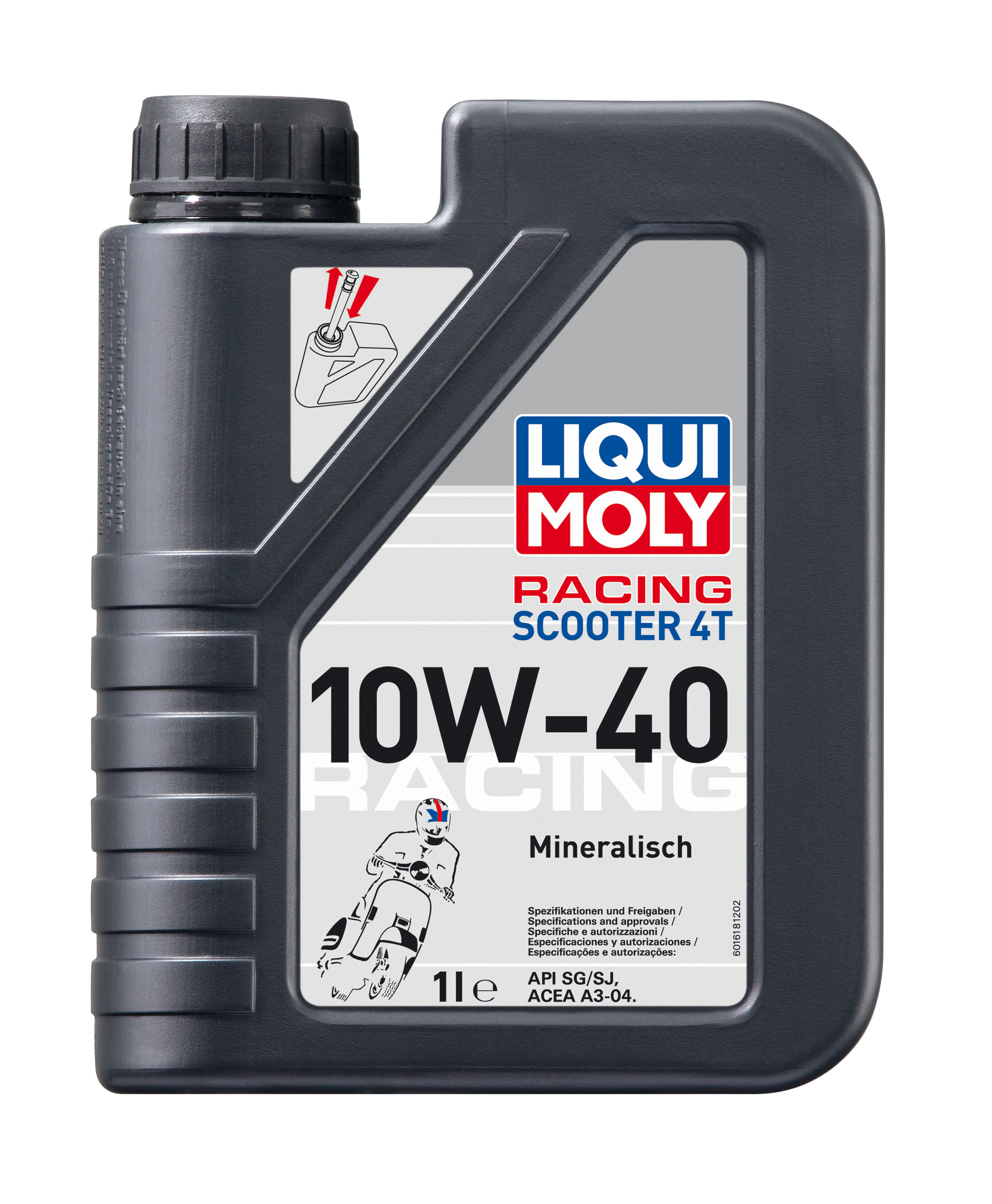 Купить Liqui moly 1618 для скутеров Racing Scooter 4T SAE 10W-40
