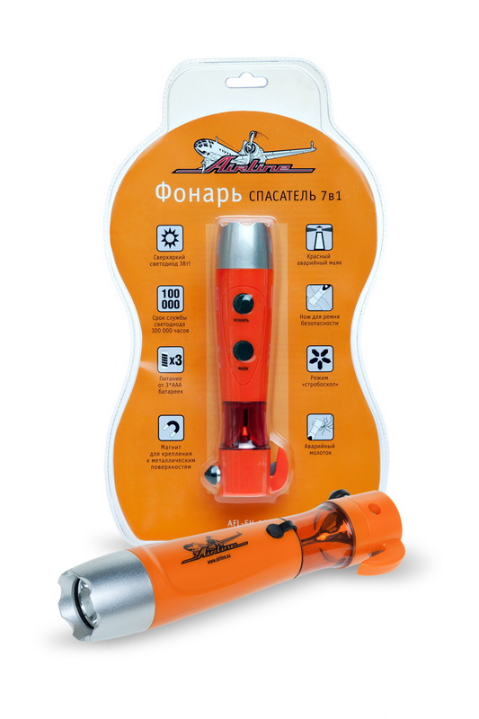 Купить Airline AFLEH12 Фонарь спасатель 3Вт (7в1)